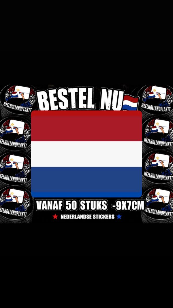 580aee90-080b-4cfd-803f-a990072ba73b Nederlandse vlag sticker