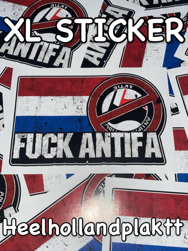 FUCK ANTIFA XL STICKERS