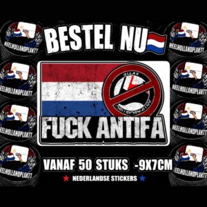 FUCK ANTIFA STICKER (50 stuks)
