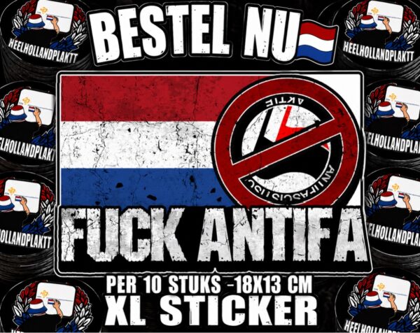 img_6663 FUCK ANTIFA XL STICKERS (10 stuks)
