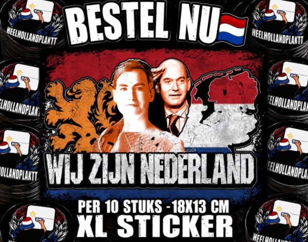 img_6664 WIJ ZIJN NEDERLAND (XL STICKER) (10 stuks)