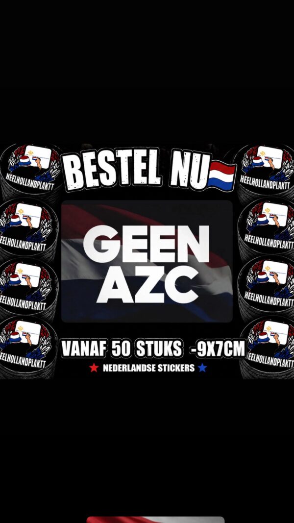 geen azc sticker🇳🇱